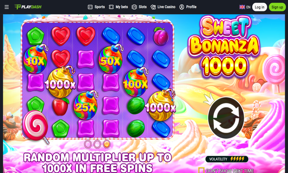 top slot sweet bonanza at playdash singapore